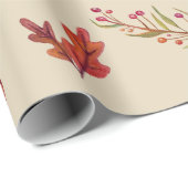 eikels, herfstbladeren, Herfst inpakpapier (Rol Hoek)