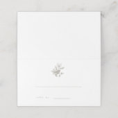 Eikels & Pine Cone Fall Wedding Escort Kaart (Buitenkant ongevouwen)