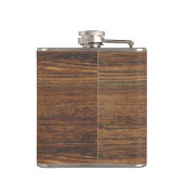 eiken achtergrond heupfles (Achterkant)