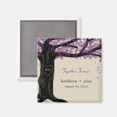 Eiken boom bruiloft magneet (Voorkant / Achterkant)