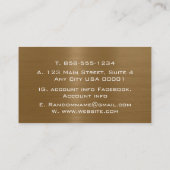 Eiken Brons Geborsteld Metaal Metaal Roestvrij Sta Visitekaartje (Achterkant)