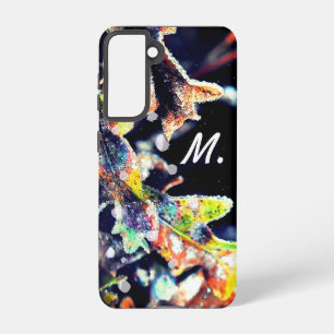 Eiken Fairy Frosting Bladeren en Monogram Samsung Galaxy Hoesje