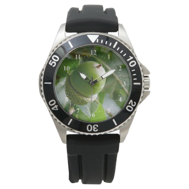 eiken horloge (Voorkant)