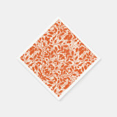 Eiken takken en bladeren, damast patroon in het do servet (Hoek)