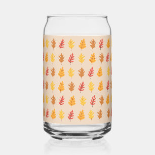 Eikenbladeren Patroon Blikvorm Glas