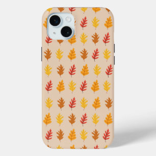 Eikenbladpatroon iPhone 15 Mini Hoesje