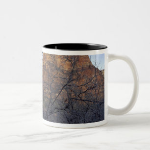 Eikenbomen in de winter, Hof van de Patriarchen Tweekleurige Koffiemok