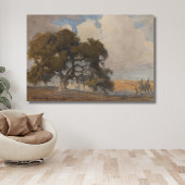 Eikenboom (1910) - Majestueuze  Waterverf Canvas Afdruk