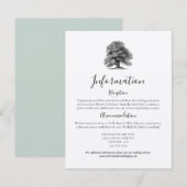  eikenboom die de kaart met details uithuwt (Voorkant / Achterkant)