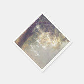 Eikenboom en String Lights Rustieke Tuin Huwelijk Servet (Hoek)