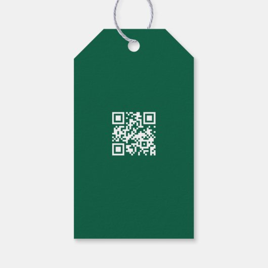  eikenboom Logo QR Code Hang Labels W/String Cadeaulabel (Achterkant)