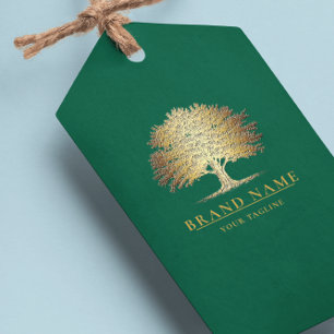  eikenboom Logo QR Code Hang Labels W/String Cadeaulabel