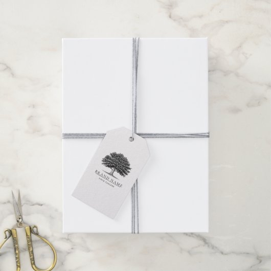  eikenboom Logo QR Code Hang Labels W/String Cadeaulabel (Met Touw)