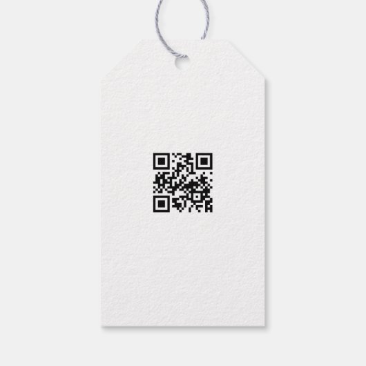  eikenboom Logo QR Code Hang Labels W/String Cadeaulabel (Achterkant)