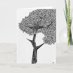 Eikenboom Wenskaart Kaart