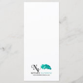 Eikenboomplantage Bruiloft Menu (Achterkant)