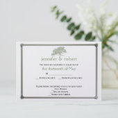 Eikenboomplantage Bruiloft Reactie Kaart (Staand voorkant)