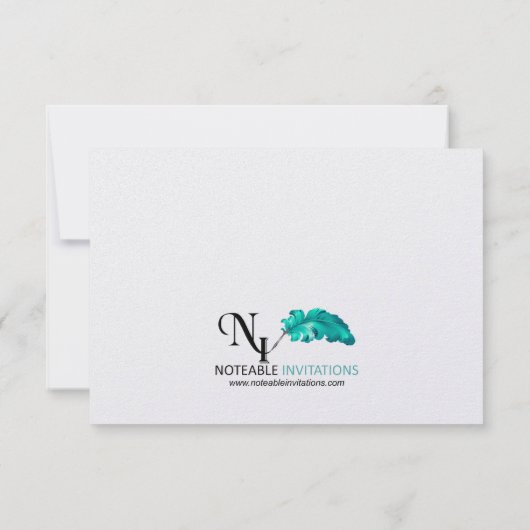 Eikenboomplantage Bruiloft Reactie Kaart (Achterkant)