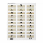Eikenboomplantage in goud etiket (Full Sheet)