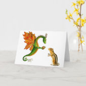 eikendraak kaart (Gele Bloem)