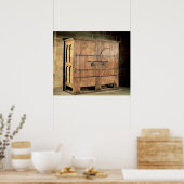 eikenkast van de riemen poster (Keuken)