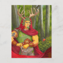 Eikenkoning portret miniprint