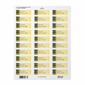 eikenstructuur Editable Return Address Labels (Full Sheet)
