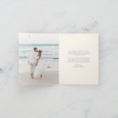 Eiland ananas bruiloft foto bedankkaart (Binnen)