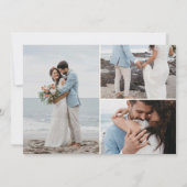 Eiland ananas bruiloft Multi Foto Bedankkaart (Achterkant)