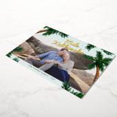 Eiland begrroetingsfolie kerstkaart folie feestdagenkaart (Gedraaid)