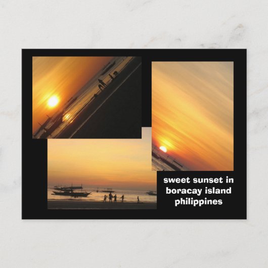 eiland boracay briefkaart (Voorkant)