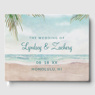 Eiland Breeze geschilderd strand scène tropische b Gastenboek