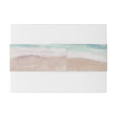 Eiland Breeze Geschilderde Strand Scène Bruiloft M Uitnodigingen Wikkel (Achterkant Voorbeeld)