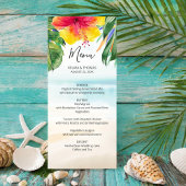 Eiland Breeze | Tropische Strand Palm Bloem Bruilo Menu
