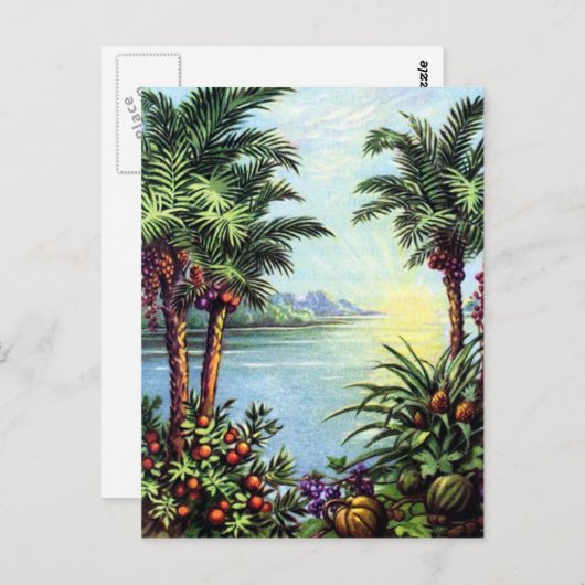 eiland briefkaart (Voorkant / Achterkant)