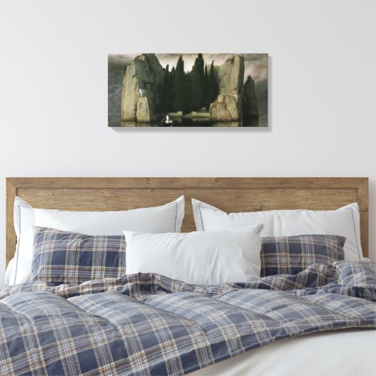 Eiland der doden van Arnold Böcklin, symbolisme Canvas Afdruk (Insitu (Slaapkamer))