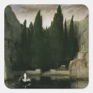 Eiland der doden van Arnold Böcklin, symbolisme ku Vierkante Sticker