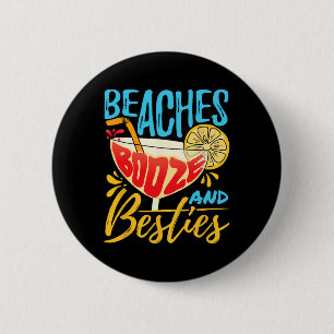 Eiland Feest Beach Bachelorette - Stranden Drank A Ronde Button 5,7 Cm