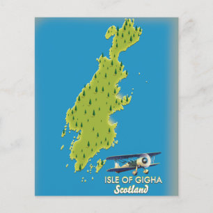 eiland Gigha Schotland kaart