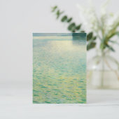eiland in Attersee door Gustav Klimt Briefkaart (Staand voorkant)