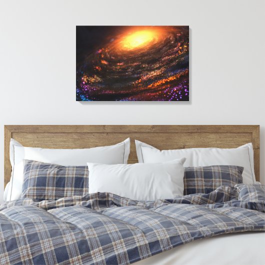 Eiland in de Void Canvas Afdruk (Insitu (Slaapkamer))