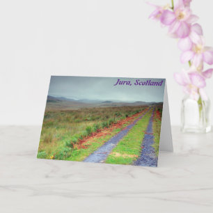 eiland Jura track, Schotland Kaart