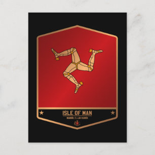 eiland Man Briefkaart