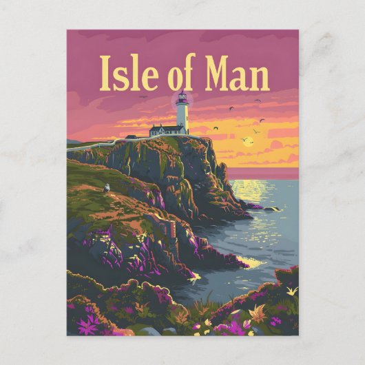 eiland Man Briefkaart (Voorkant)