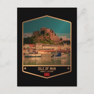 eiland Man Briefkaart