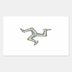 eiland Man Rechthoekige Sticker
