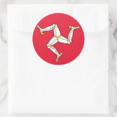 eiland man ronde sticker (Tas)