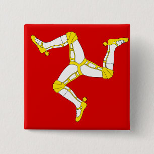 eiland man vierkante button 5,1 cm