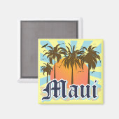 eiland Maui Hawaii Souvenir Magneet (Voorkant / Achterkant)