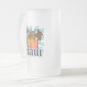 eiland Maui Hawaii Souvenir Matglas Bierpul (Voorkant links)